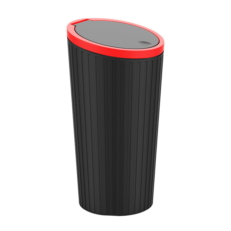 Multifunctional Car Trash Can with Cup Holder